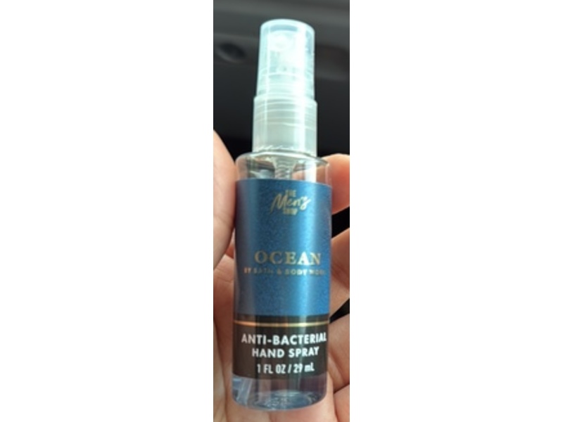 Bath & Body Works The Men's Shop Anti-Bacterial Hand Spray, Ocean, 1 fl oz/29 mL