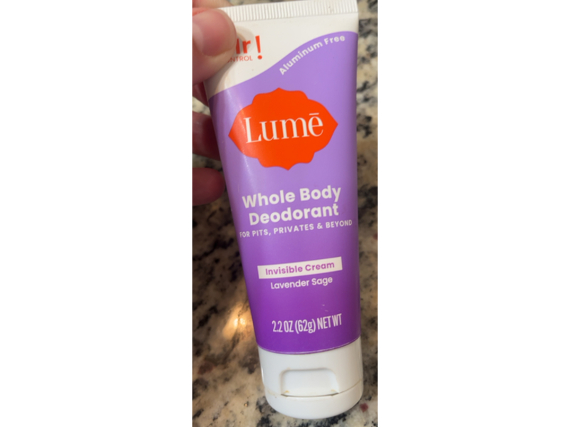 Lume Whole Body Deodorant, Lavender Sage, 2.2 oz/62 g