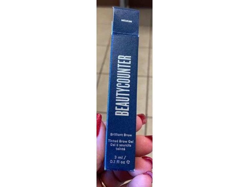 Beautycounter Brilliant Brow Tinted Brow Gel, Medium, 0.1 fl oz/3 ml