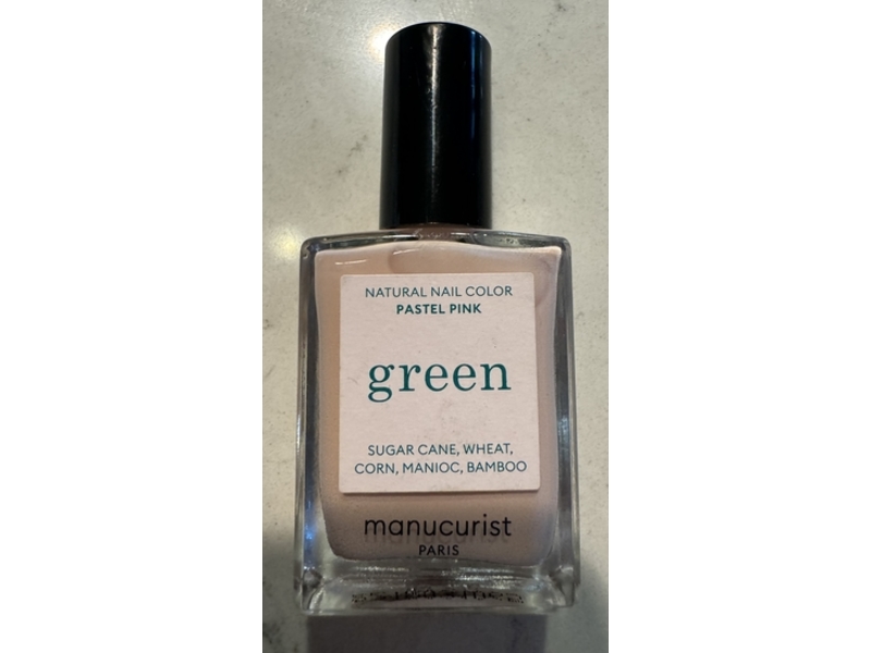 Manucurist Green Natural Nail Color, Pastel Pink, 15 mL
