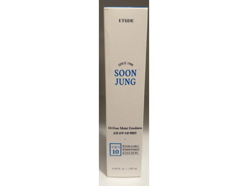Etude Soon Jung 10 Free Moist Emulsion, 4.39 fl oz/130 mL