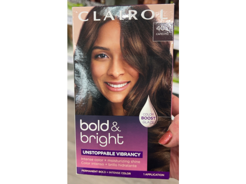 Clairol Bold & Bright Permanent Bold Hair Color Kit, 40 Cafecito, 1 Application