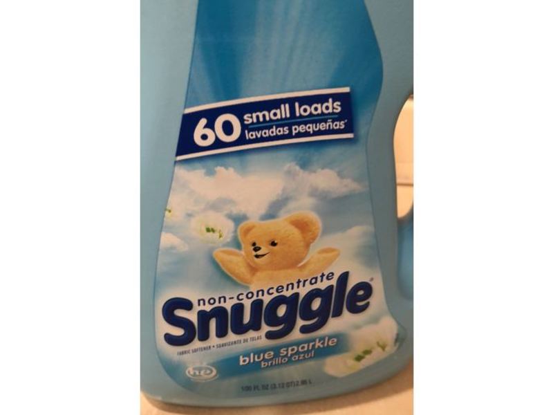 Snuggle Non-Concentrate Fabric Softener, Blue Sparkle, 60 Loads, 100 fl oz/2.95 L