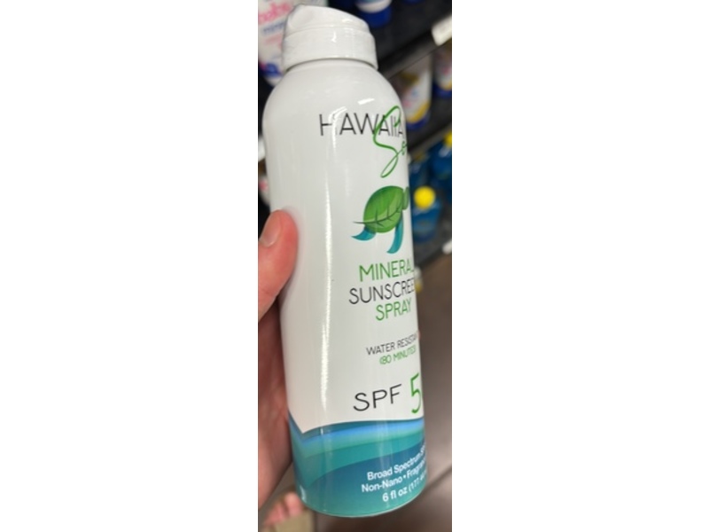 Hawaiian Sol Mineral Sunscreen Spray, SPF 50, 6 fl oz/177.44 mL