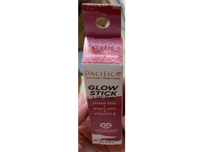 Pacifica Glow Stick Lip Oil, Crimson Crush, 0.14 oz