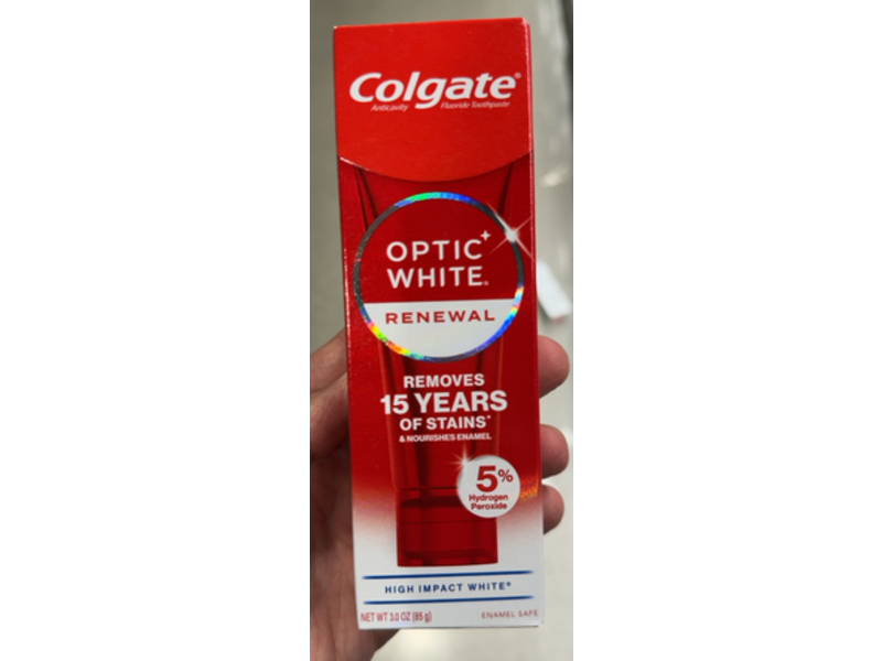 Colgate Optic White Renewal High Impact White Toothpaste, 3.0 oz/85 g