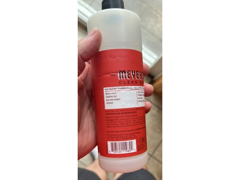 Mrs. Meyer's Clean Day Dish Soap, Toamto Vine Scent, 16 fl oz/473 mL