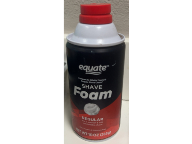 Equate Shave Foam, Regular, 10 oz/283 g