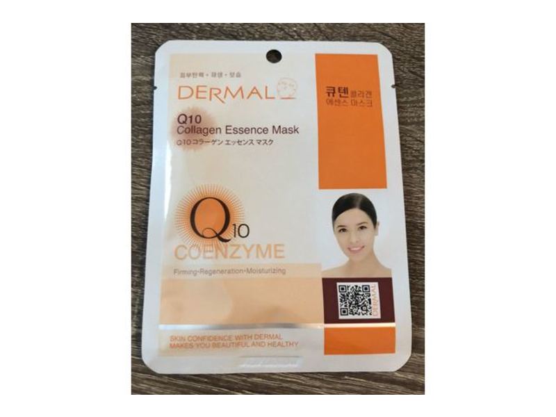 Dermal Collagen Essence Mask, Q10, 0.81 oz/23 g, Pack Of 5