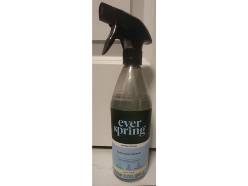 Everspring Bathroom Cleaner Spray, Lemon & Mint, 28 fl oz/828 mL