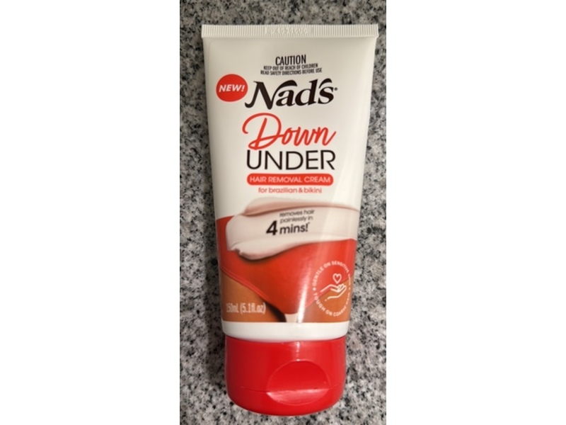 Nad's Down Intimate Hair Removal Cream, 5.1 fl oz/150 mL