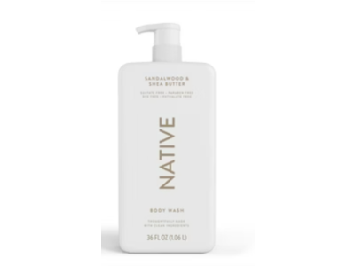 Native Body Wash, Sandalwood & Shea Butter, 36 fl oz/
