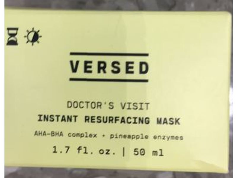 Versed Doctor’s Visit Instant Resurfacing Face Mask, 1.7 fl oz/50 mL