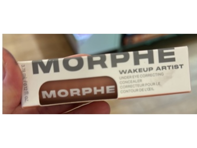Morphe Wakeup Artist Under Eye Correcting Concealer, Peach 02, 0.12 fl oz/3.78 mL