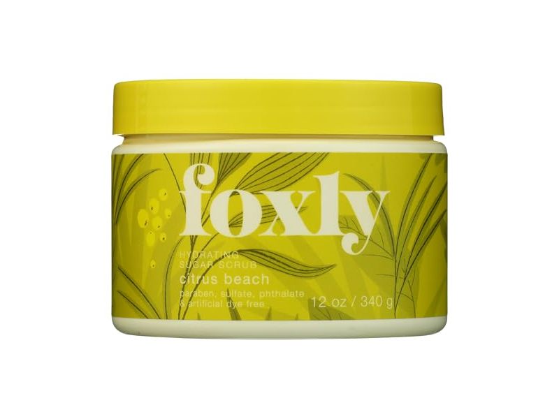 Foxly Citrus Beach Body Scrub, 12 OZ