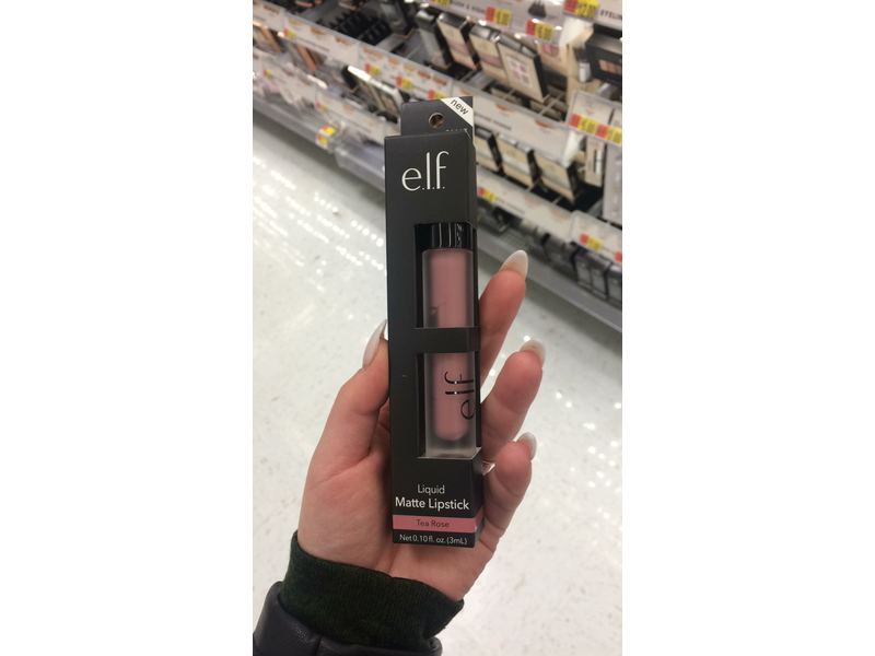 e.l.f. Cosmetics Liquid Matte Lipstick, Tea Rose, 0.10 fl oz