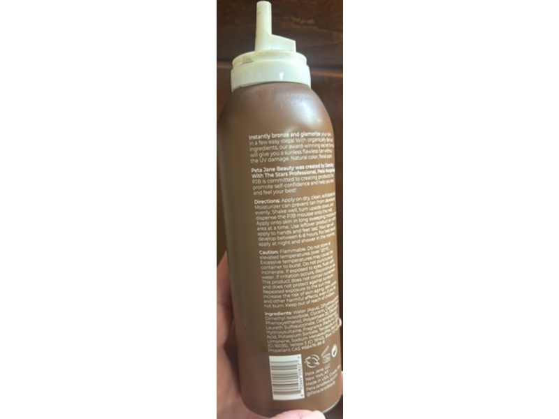 Peta Jane Tanning Mousse, Ultra Dark, 7 fl oz/207 mL