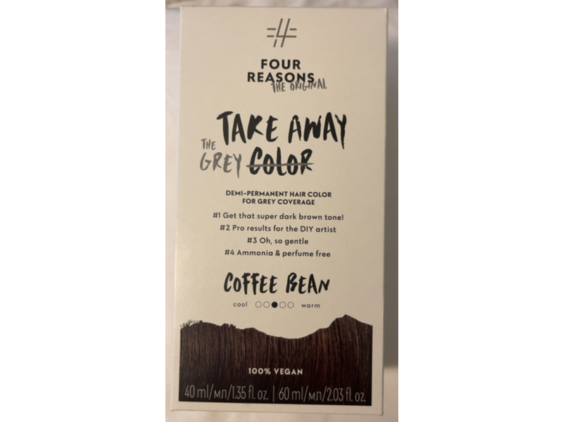 Four Reasons The Original Takeaway Demi-Permanent Hair Color, Coffee Bean, 1.35 fl oz/40 mL & 2.03 fl oz/60 mL