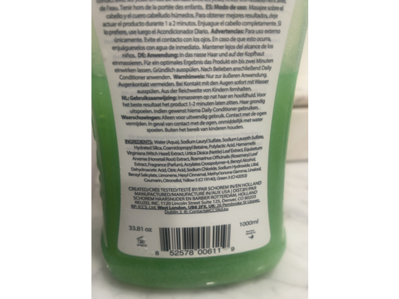 Reuzel Scrub Shampoo Exfoliant , 33.81 oz/1000 mL