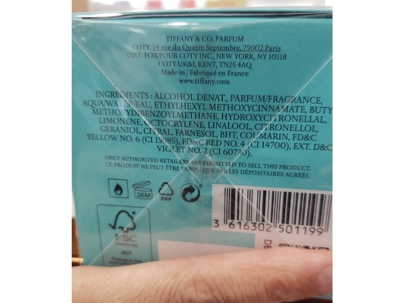 Tiffany & Co. Eau De Parfum, Rose Gold, 1.0 fl oz/30 mL