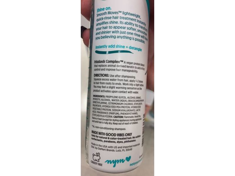 Not Your Mother's Instant Shine Lamellar Water Rinse, Smooth Moves, 6 fl oz/177 mL