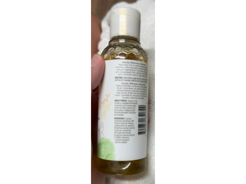 Burt's Bees Baby Nourishing Baby Oil, 5 fl oz/147.8 mL
