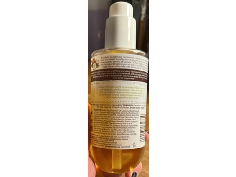 Palmer's Firming Bum, Bust & Body Oil, Brazilian Coco, 6.5 fl oz/192 mL