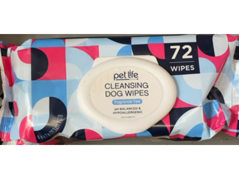 Pet Life Cleansing Dog Wipes Dog Wipes, Fragrance Free, 72 Count
