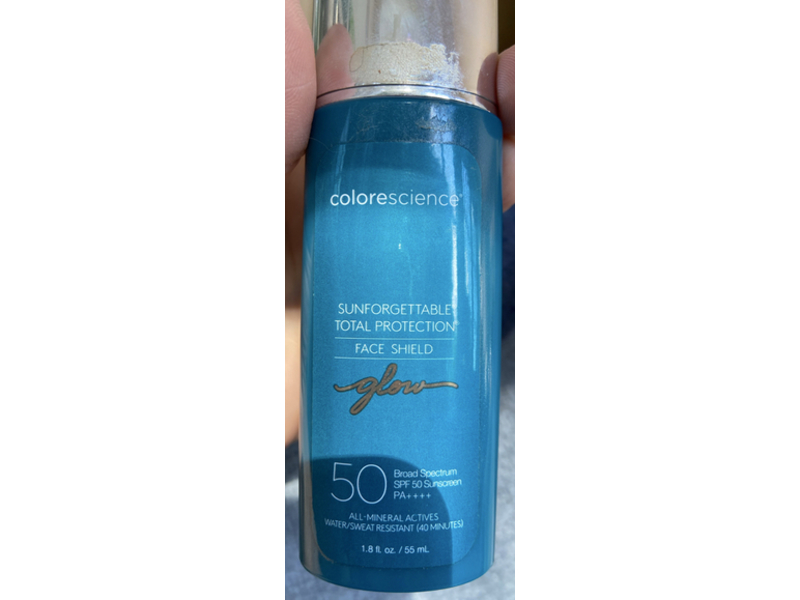 Colorescience Sunforgettable Total Protection Face Shield, Glow, SPF 50 PA++++, 1.8 fl oz/55 mL