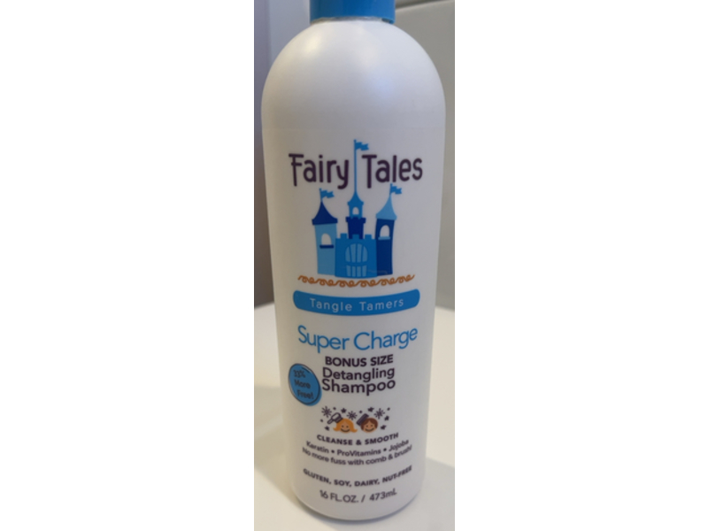 Fairy Tales Tangle Tamer Super Charge Detangling Shampoo, Keratin + Provitamins + Jojoba, 16 fl oz/473 mL