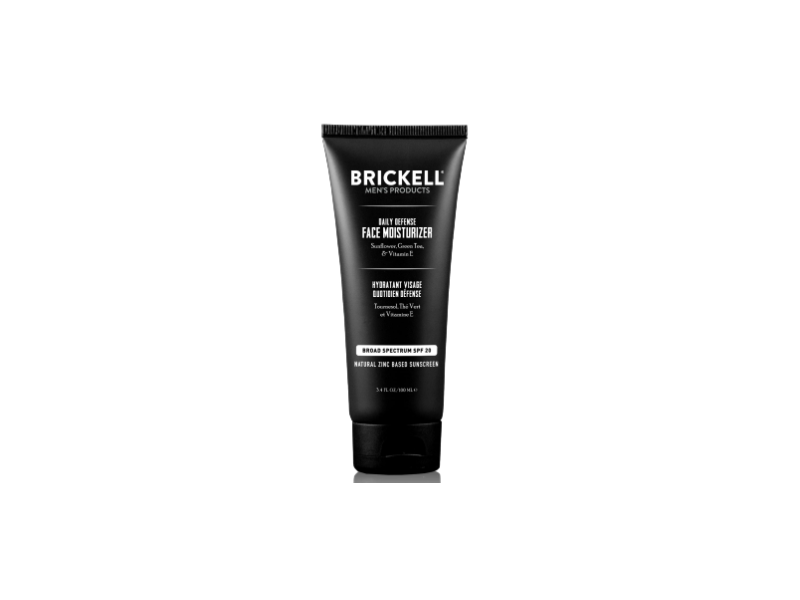 Brickell Men's Daily Defense Face Moisturizer, SPF 20, 3.4 fl oz/100 mL