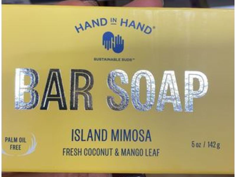 Hand In Hand Bar Soap, Island Mimosa, Fresh Coconut & Mango Leaf, 5 oz/142 g