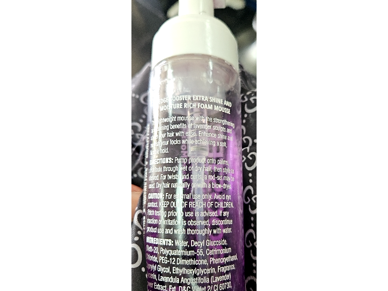 Style Factor Edge Booster Moisture Rich Foam Mousse, Lavender Extract, 9 fl oz/266 mL