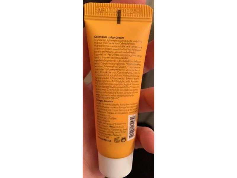 Aromatica Calendula Juicy Cream, 0.7 oz/20 g