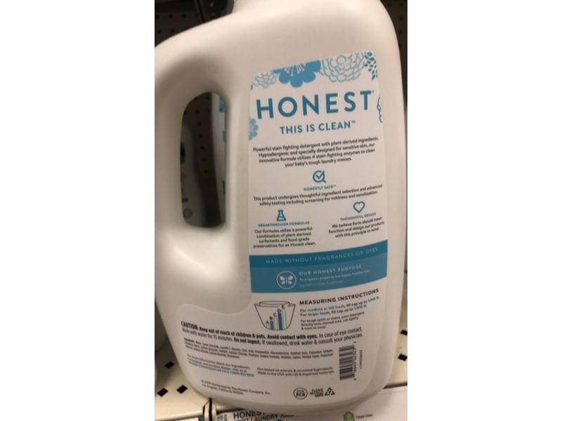Honest Baby Laundry Detergent, Fragrance Free, 70 loads, 70 fl oz/2.07 L