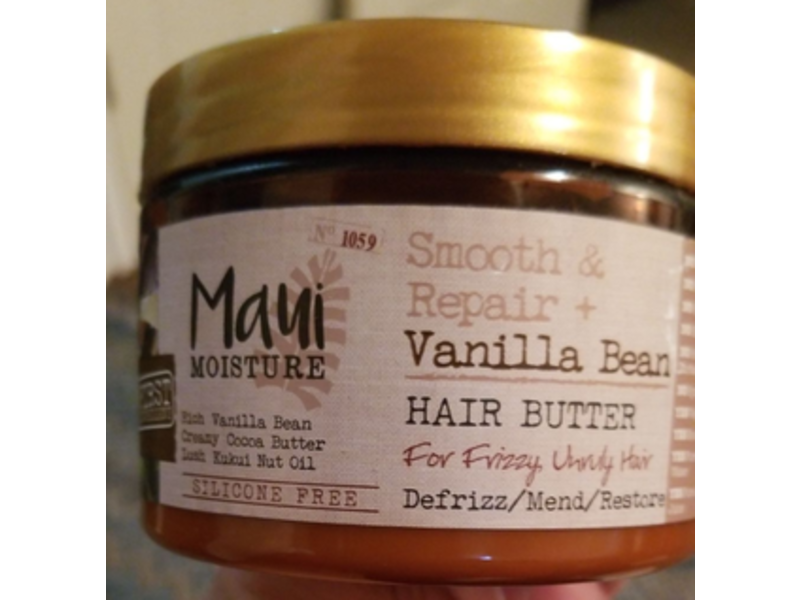 Maui Moisture Smooth & Repair Plus Hair Butter, Vanilla Bean, 12 oz/340 g