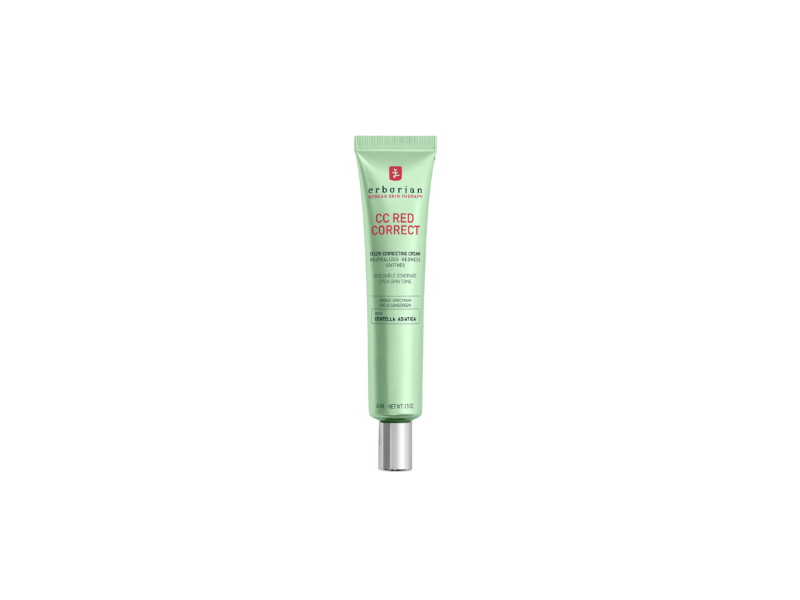Erborian CC Red Correct Cream Sunscreen, SPF 25, Centella Asiatica, 1.5 oz/45 mL