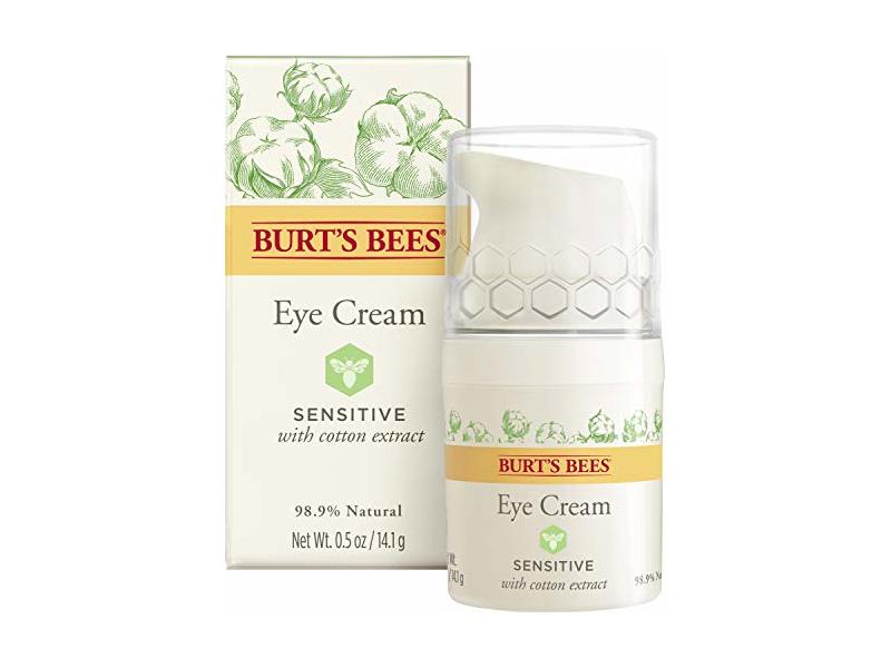 Burt's Bees Eye Cream With Cotton Extract, Sensitive, 0.5 oz/14.1 g