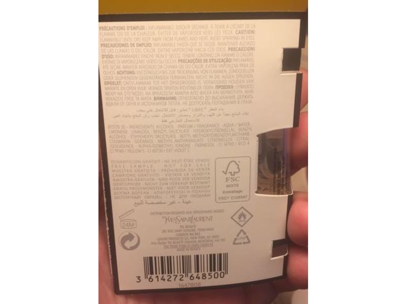 Yves Saint Laurent Libre Eau De Parfum, 0.04 oz/1.2 mL