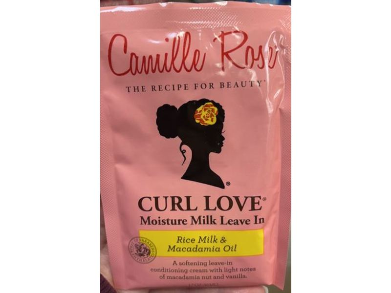 Camille Rose Curl Love Moisture Milk Leave In, Rice Milk & Macadamia Oil, 1.7 oz/50 mL