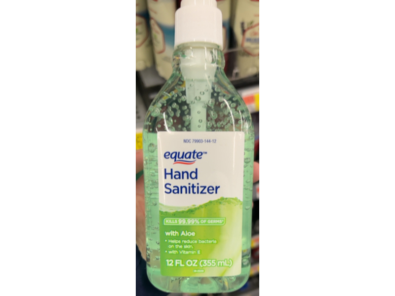 Equate Hand Sanitizer, Aloe, 12 fl oz/355 mL