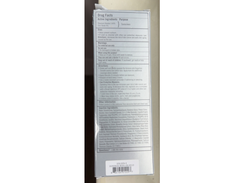 Rodan + Fields Radian Defence Perfecting Liquid Tinted Moisturizer, SPF 30, Golden 4, 1.69 fl oz/50 mL