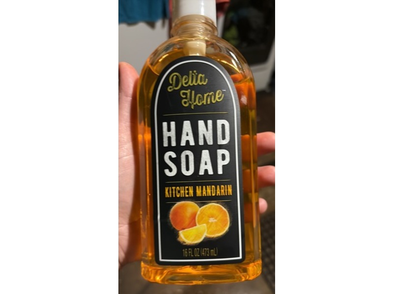 Delta Home Hand Soap, Kitchen Mandarin, 16 fl oz/473 mL