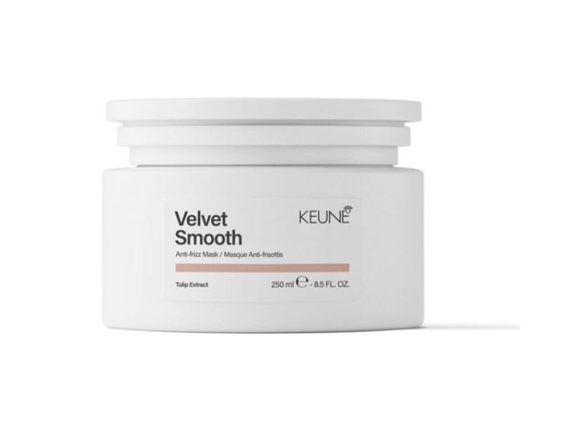 Keune Velvet Smooth Anti-Frizz Mask, Tulip Extract, 8.5 fl oz/250 mL