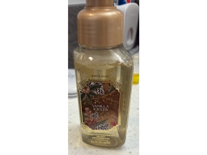 White Barn Foaming Hand Soap, Vanilla Icicles, 8.75 fl oz/259 mL, Pack Of 2
