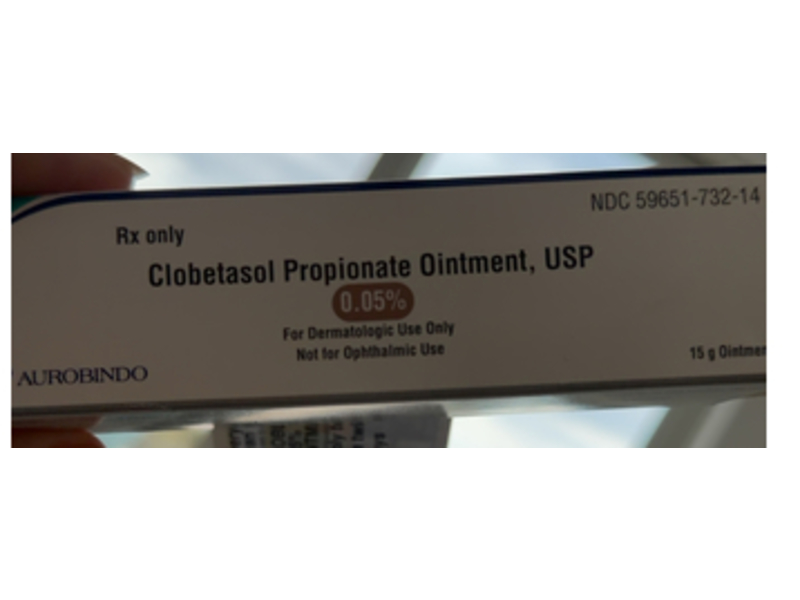Clobetasol Propionate Ointment, USP 0.05%, 15 g, Aurobindo (Rx)