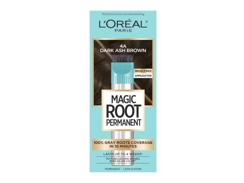 Loreal Paris Magic Root Rescue Permanent Hair Color, 4A Dark Ash Brown, 1 Application, Pack Of 2