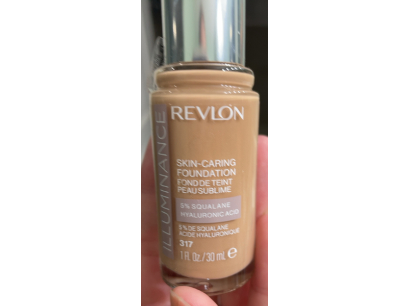 Revlon Illuminance Skin-Caring Foundation, 317 Tan Sand, 1 fl oz/30 mL