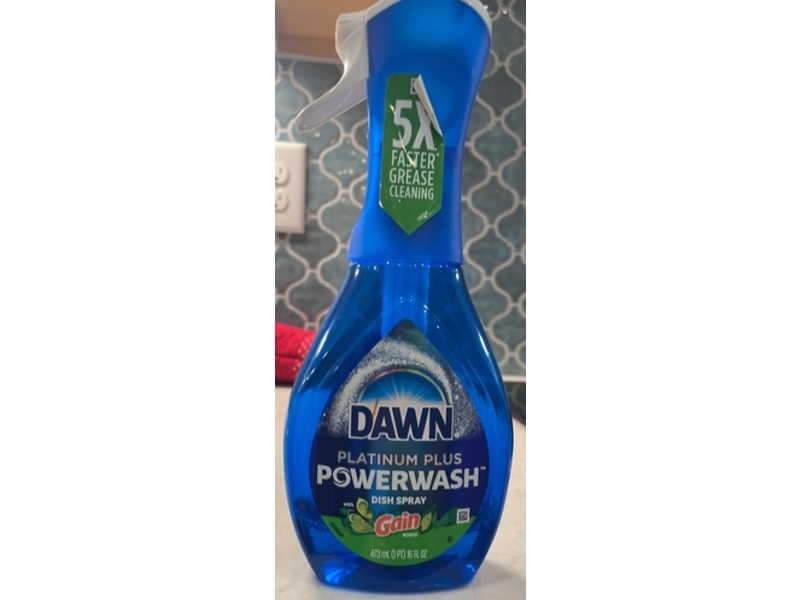 Dawn Platinum Plus Powerwash Dish Spray, Gain, 16 fl oz/473 mL