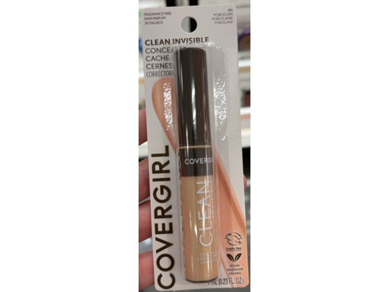 Covergirl Clean Invisible Concealer, Porcelain 101, 0.23 fl oz